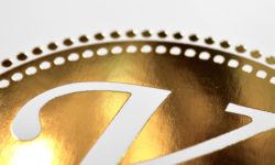 Heißfolienprägung in Gold